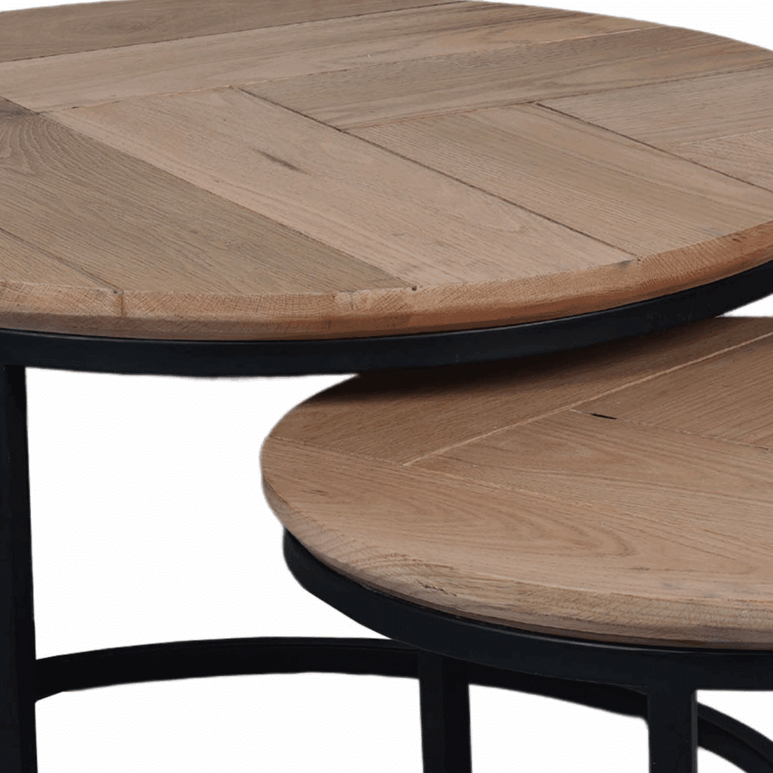 Starfurn Salontafel Otik Natural Oak 70 Cm Set Van 2