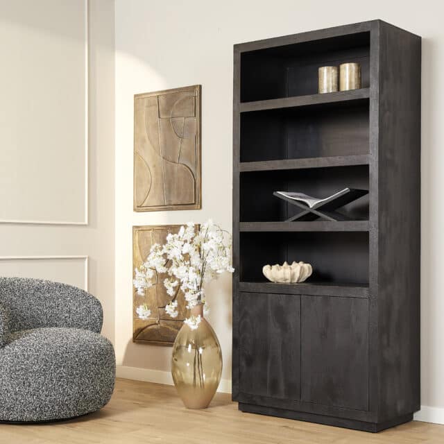 Starfurn Boekenkast Brussel Black 90 Cm