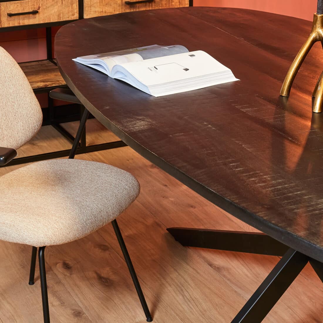 Starfurn Eettafel Elegance Black 200 Cm Deens Ovaal
