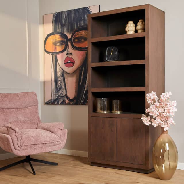Starfurn Boekenkast Brussel Walnut 90 Cm