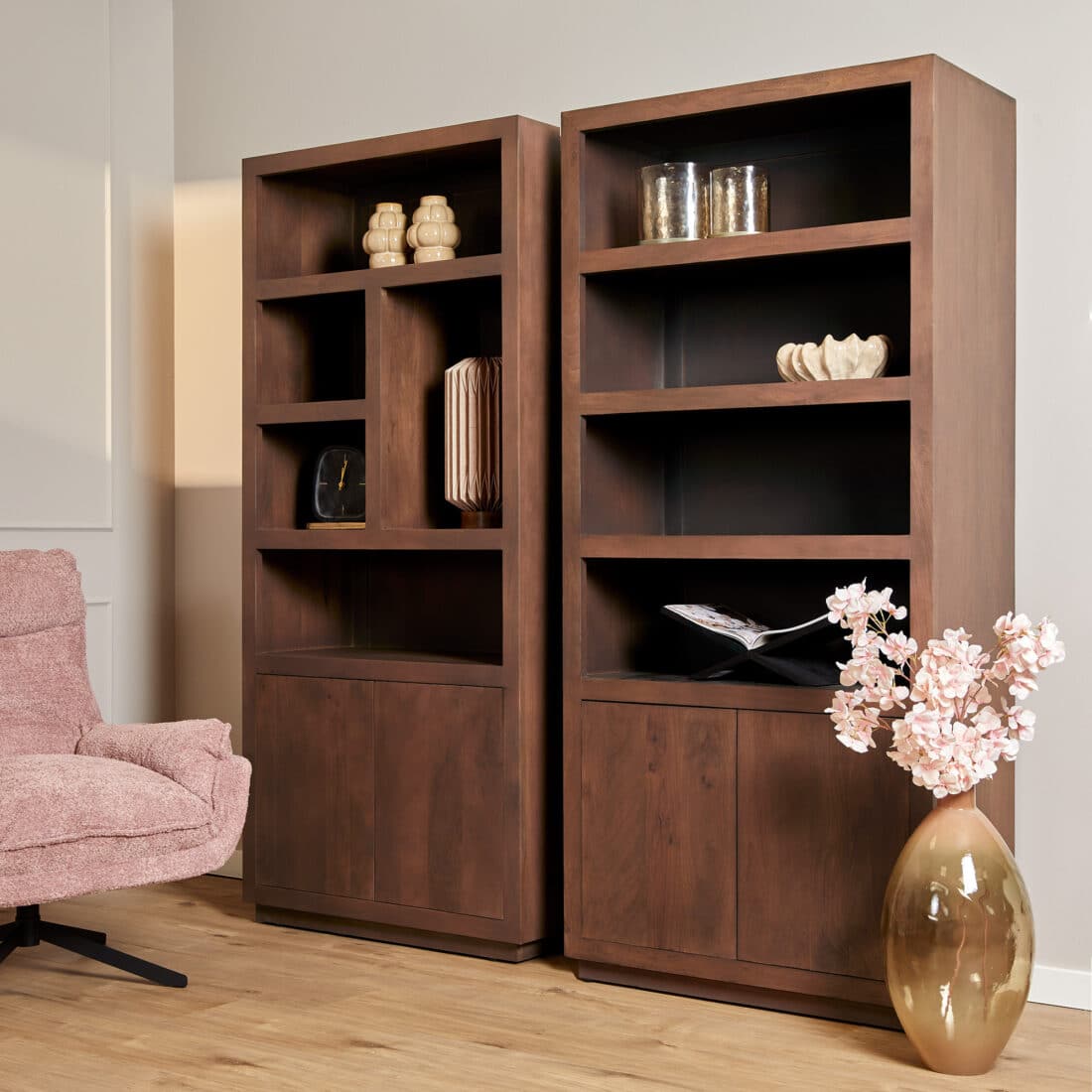 Starfurn Vakkenkast Brussel Walnut 90 Cm