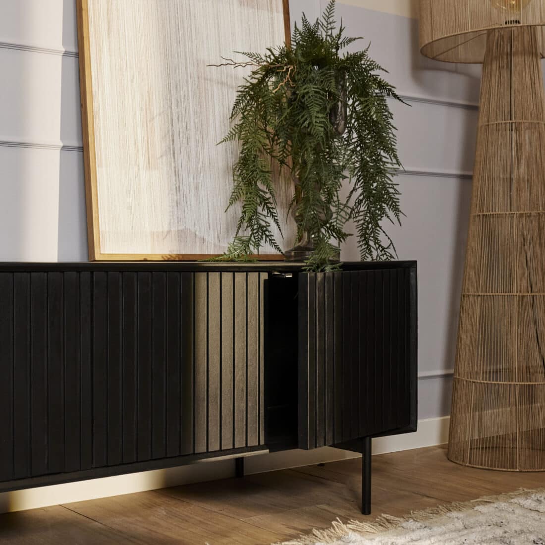 Starfurn Tv Meubel Madison Black 165 Cm