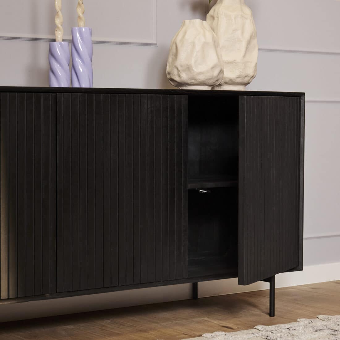 Starfurn Dressoir Madison Black 165 Cm