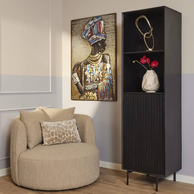 Starfurn Boekenkast Madison Black 55 Cm