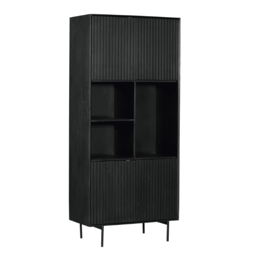 Starfurn Vakkenkast Madison Black 90 Cm