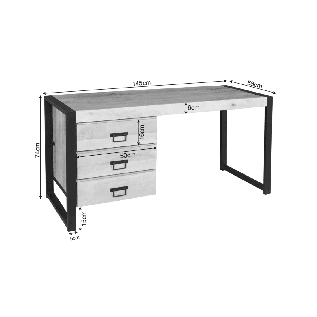 Starfurn Bureau Boaz 145 Cm