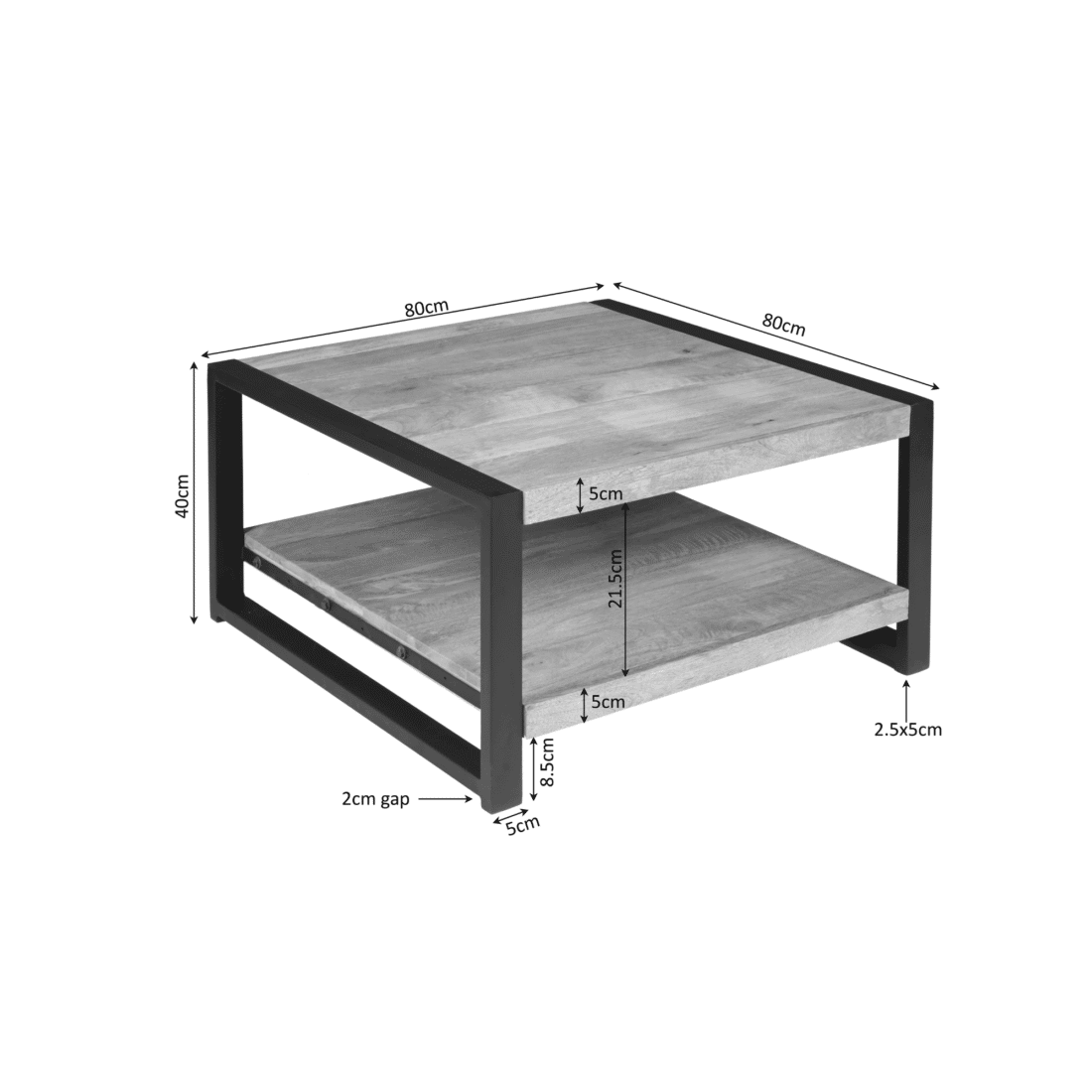 Starfurn Salontafel Boaz 80 215 80 Cm