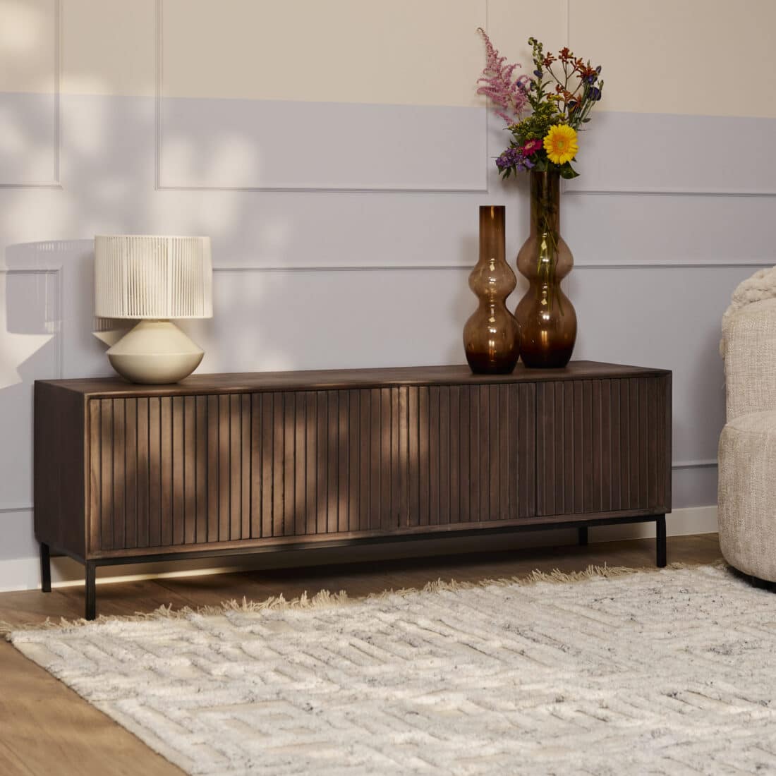Starfurn Tv Meubel Madison Walnut 165 Cm