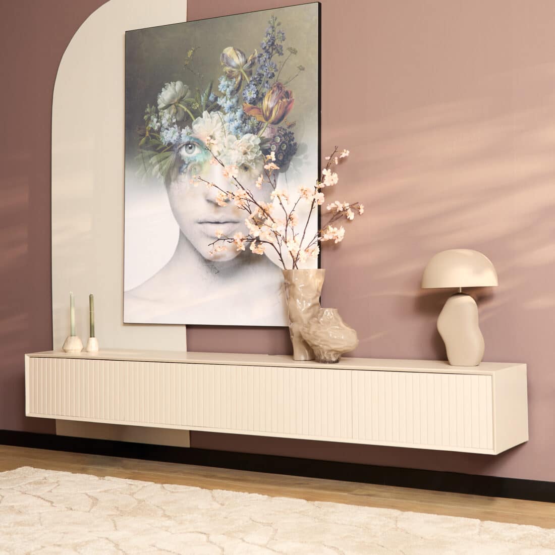 Starfurn Zwevend Tv Meubel Madison Sand 240 Cm