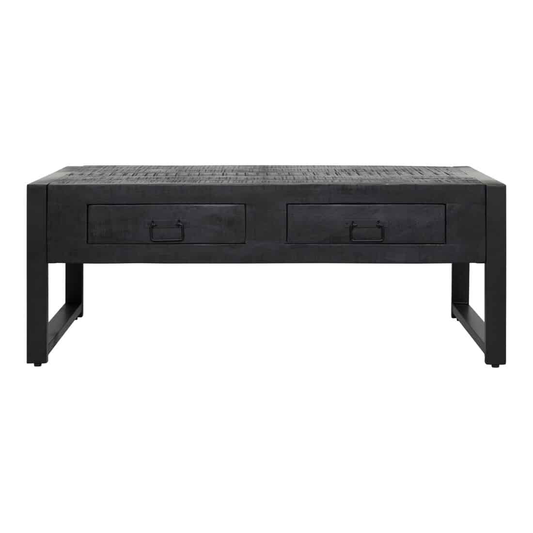 Starfurn Salontafel Boaz Black 120 Cm Twee Lades