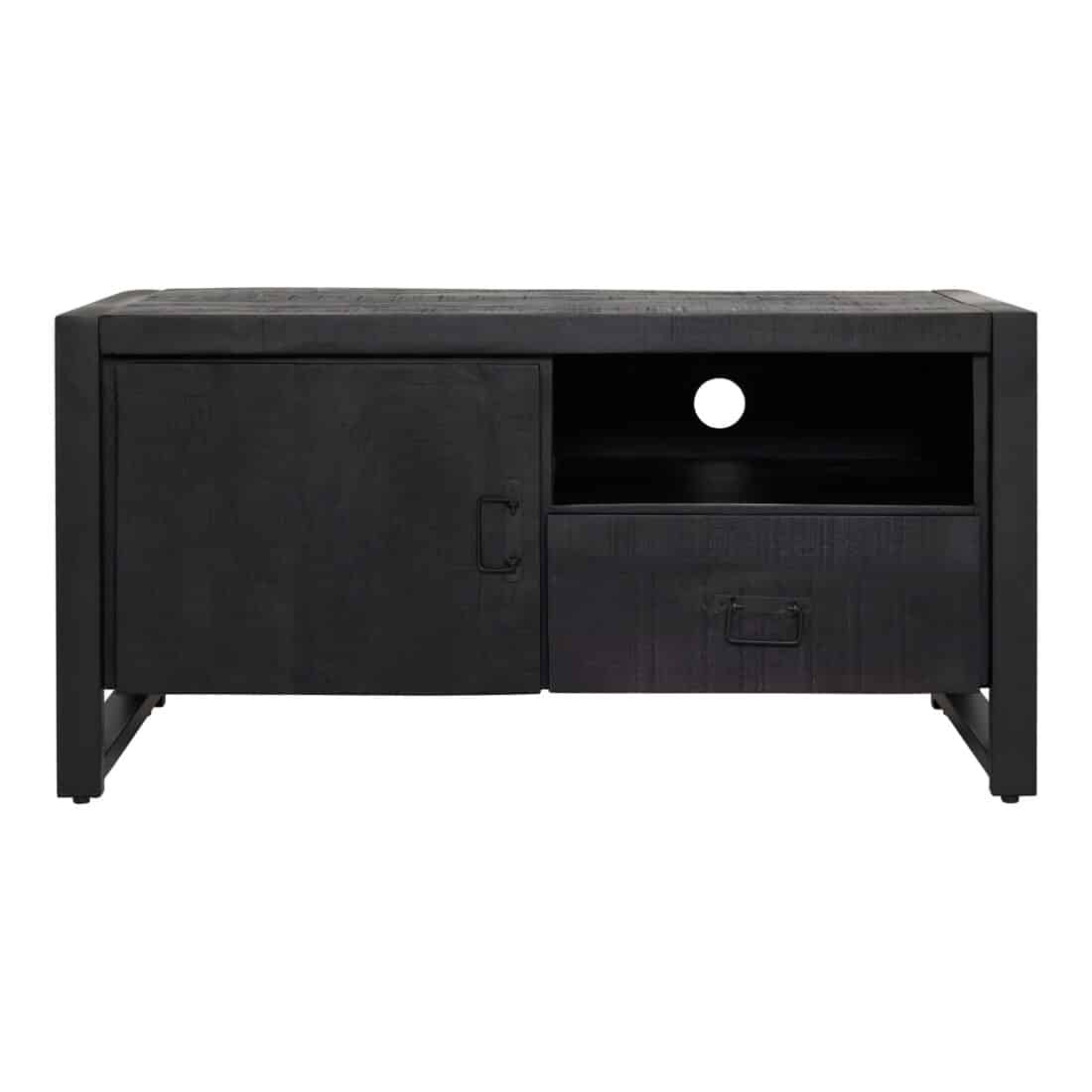 Starfurn Tv Meubel Boaz Black 110 Cm Met Deur En Lade