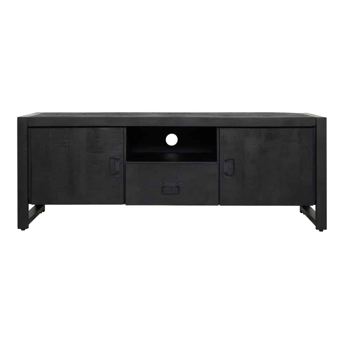Starfurn Tv Meubel Boaz Black Met Deuren En Een Lade 150 Cm