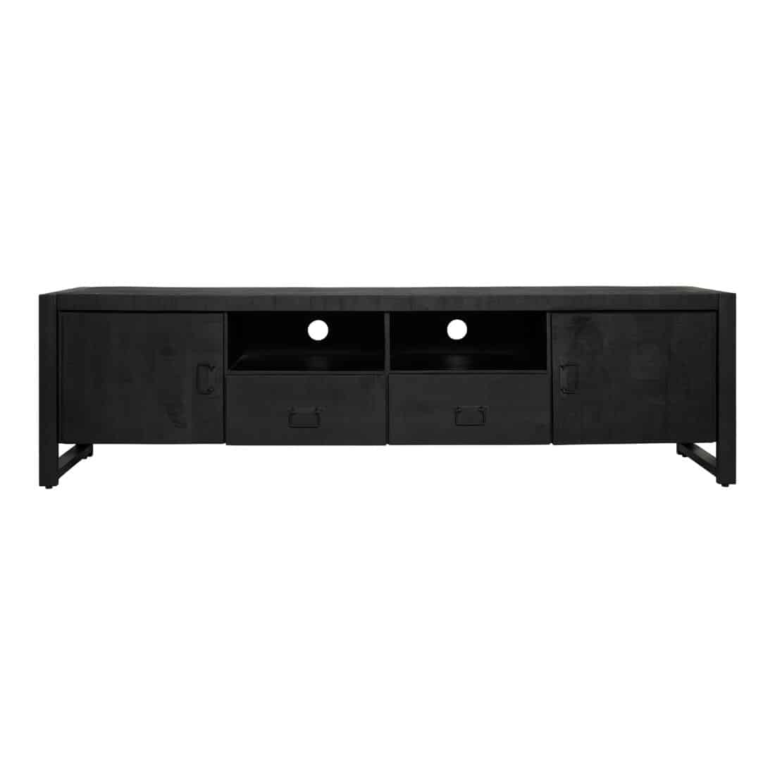 Starfurn Tv Meubel Boaz Black 200 Cm Met Deuren En Lades