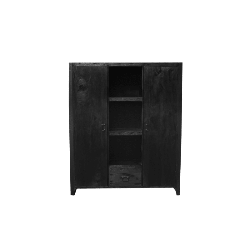 Starfurn Boekenkast Boaz Black 150 Cm