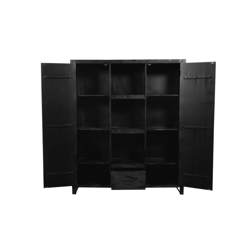 Starfurn Boekenkast Boaz Black 150 Cm