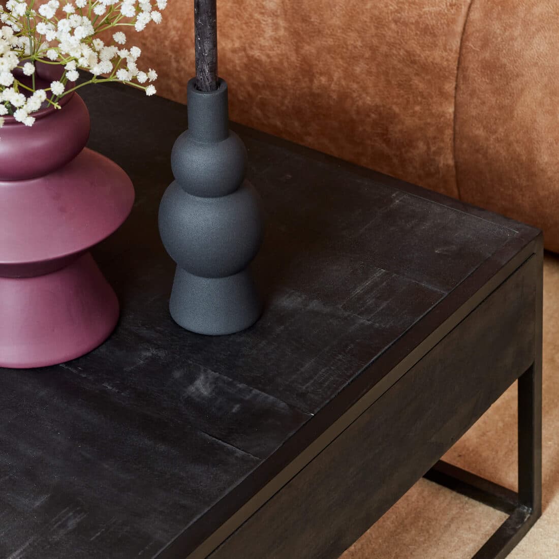 Starfurn Salontafel Denver Black 80 Cm