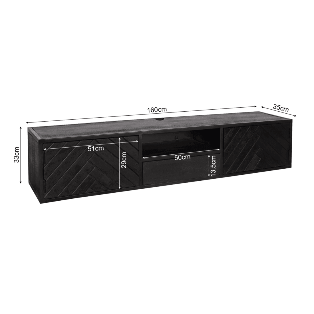 Starfurn Zwevend Tv Meubel New York 160 Cm