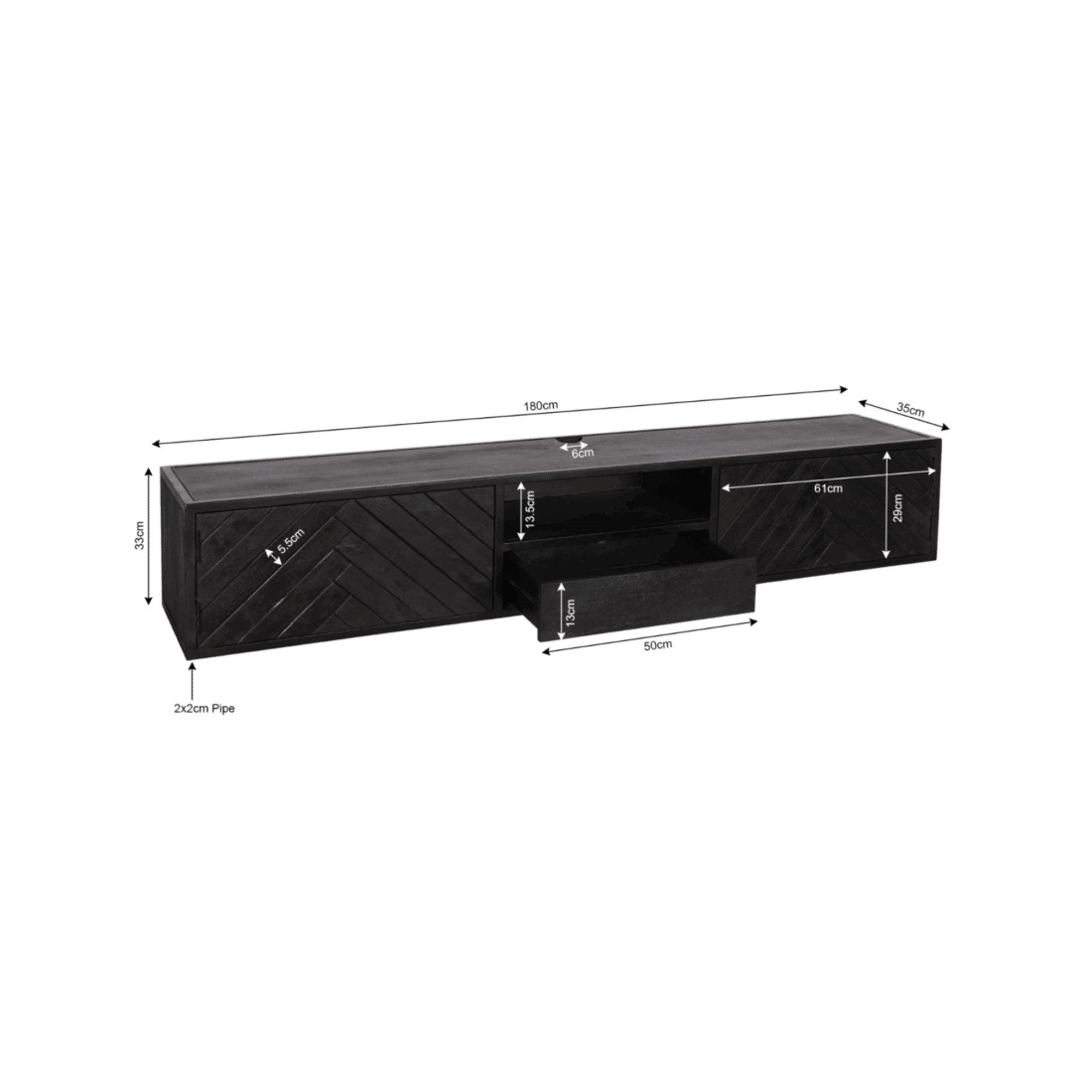 Starfurn Zwevend Tv Meubel New York 180 Cm