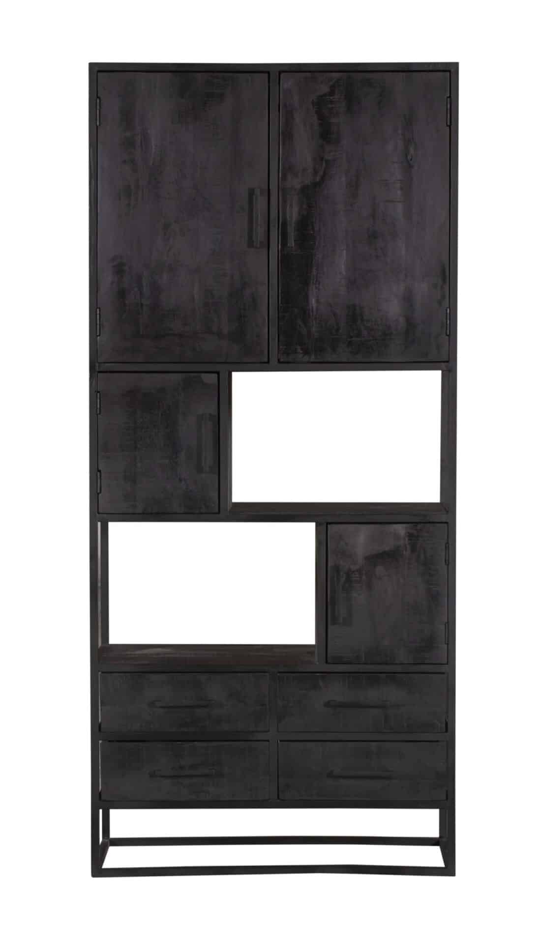 Starfurn Vakkenkast Denver Black 90 Cm