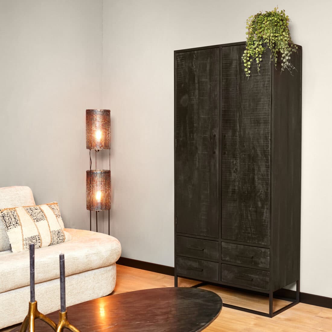 Starfurn Kabinet Denver Black 90 Cm