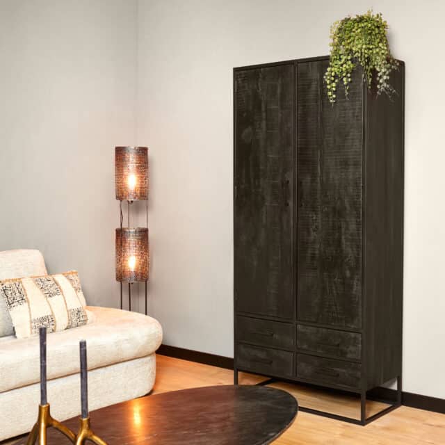 Starfurn Kabinet Denver Black 90 Cm