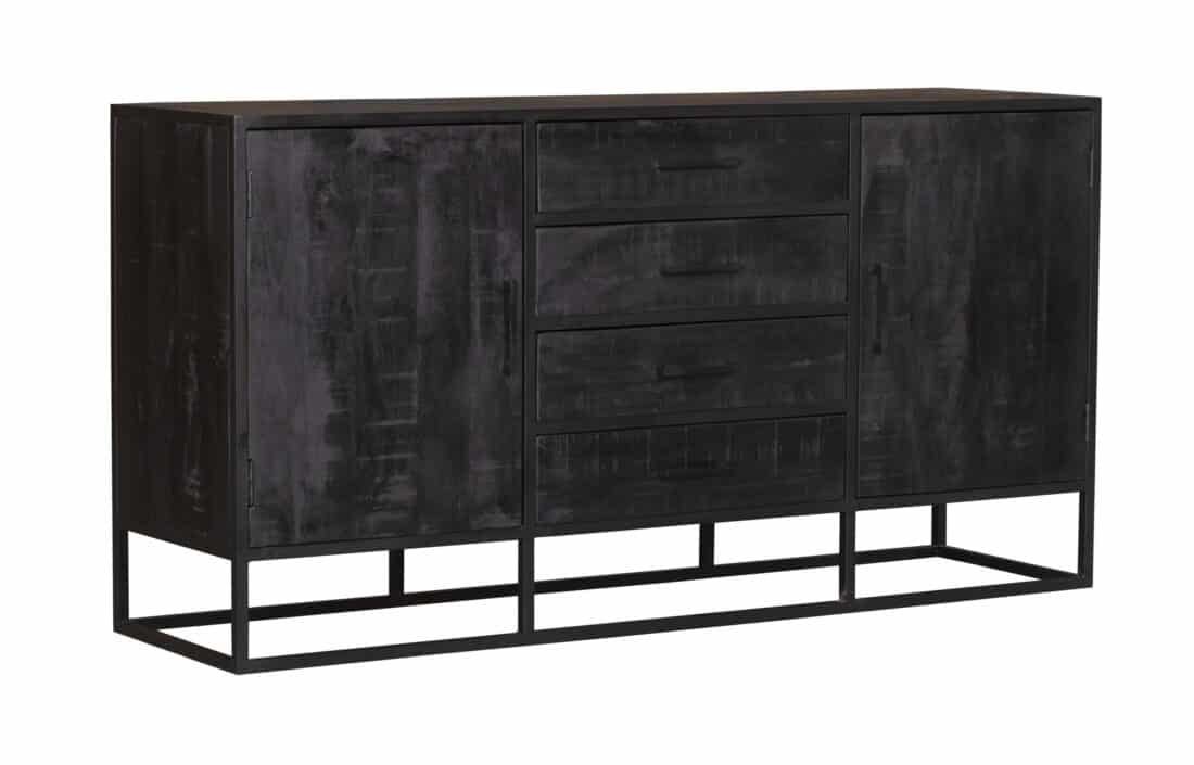 Starfurn Dressoir Denver Black 165 Cm