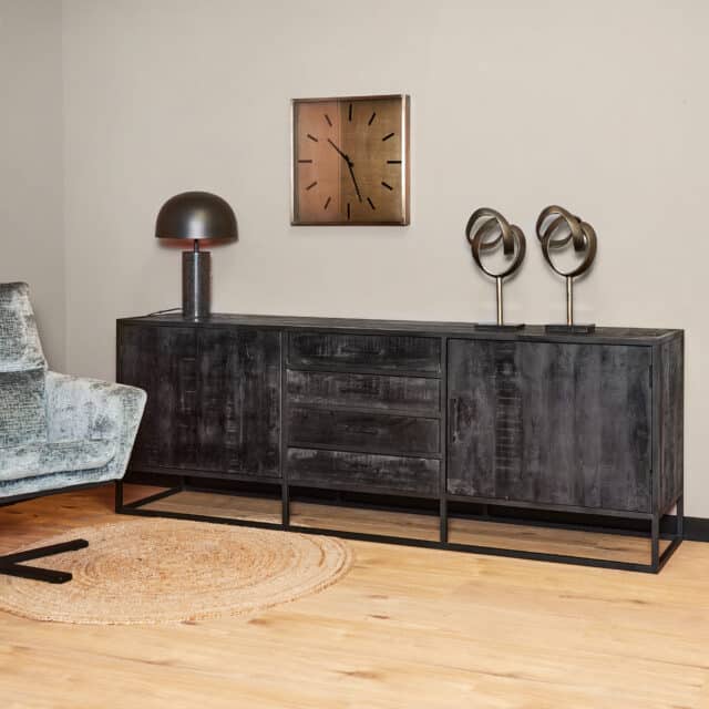 Starfurn Dressoir Denver Black 210 Cm