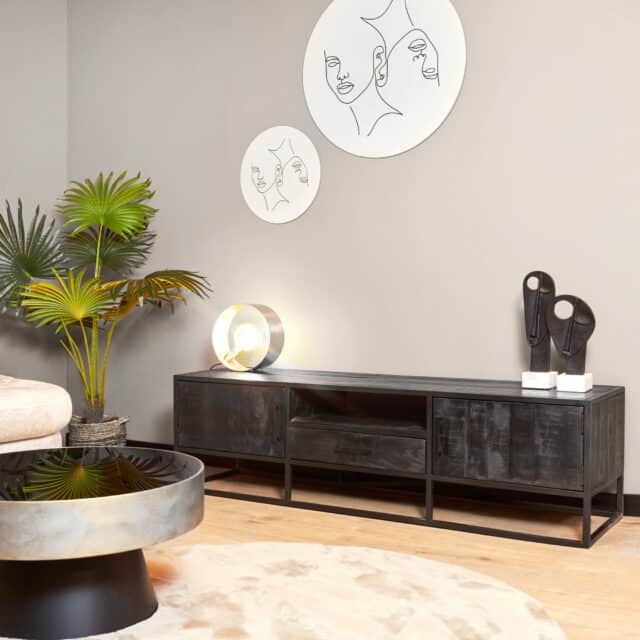 Starfurn Tv Meubel Denver Black 180 Cm