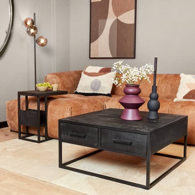Starfurn Salontafel Denver Black 80 Cm