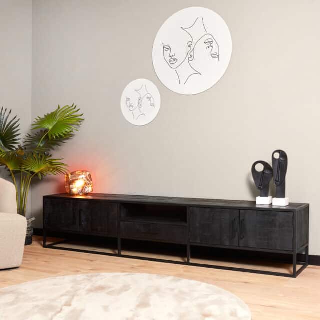 Starfurn Tv Meubel Denver Black 240 Cm