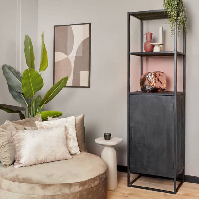 Starfurn Boekenkast Denver Black 55 Cm Deur