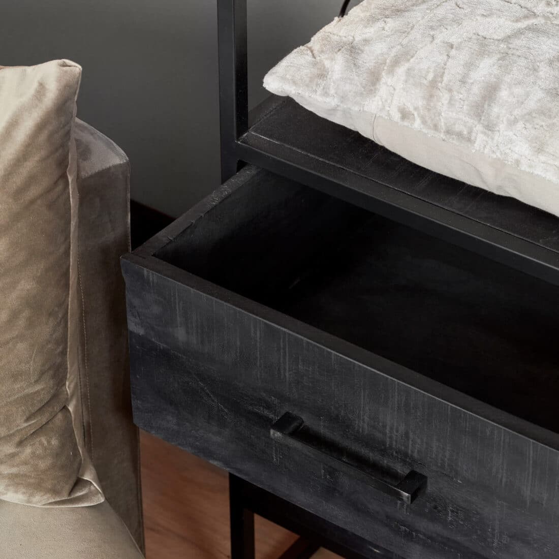 Starfurn Boekenkast Denver Black 55 Cm Twee Lades