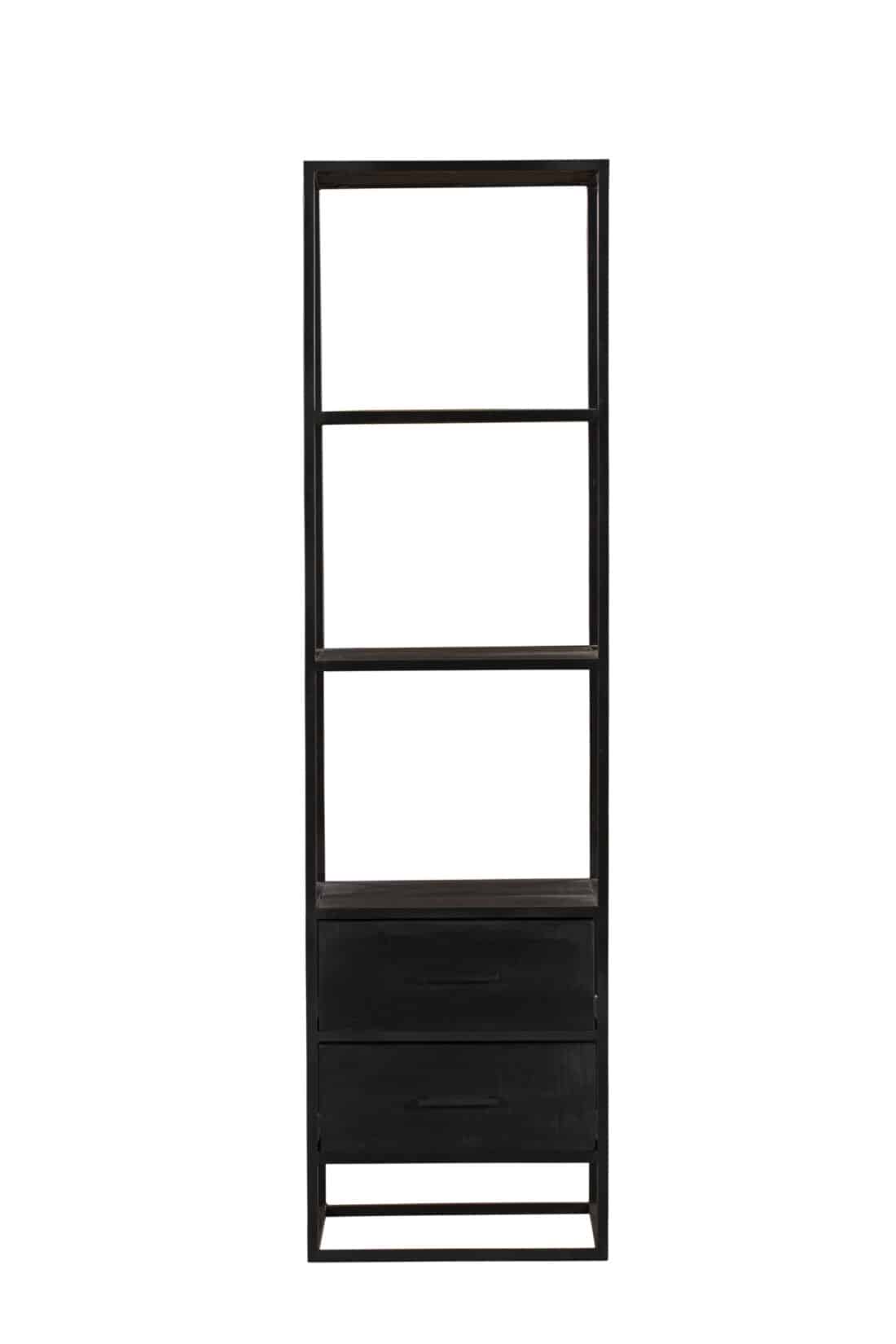 Starfurn Boekenkast Denver Black 55 Cm Twee Lades