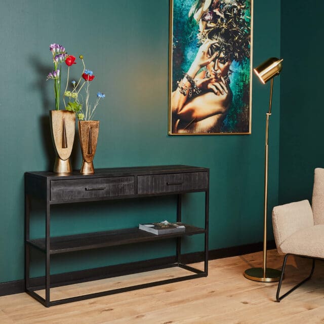 Starfurn Sidetable Denver Black 120 Cm