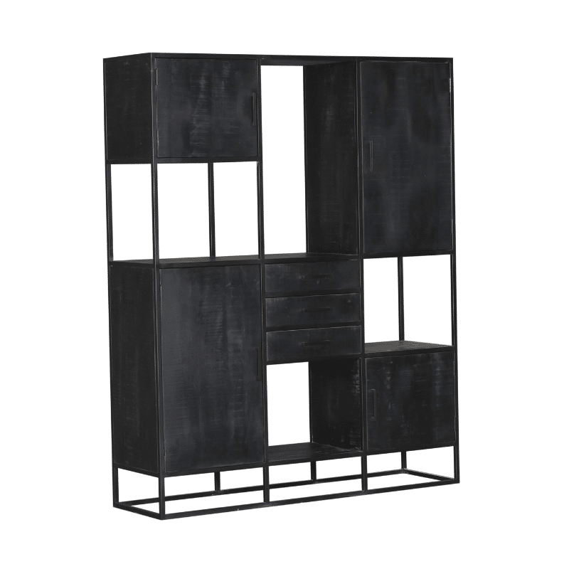 Starfurn Vakkenkast Denver Black Supreme Xxl 160 Cm