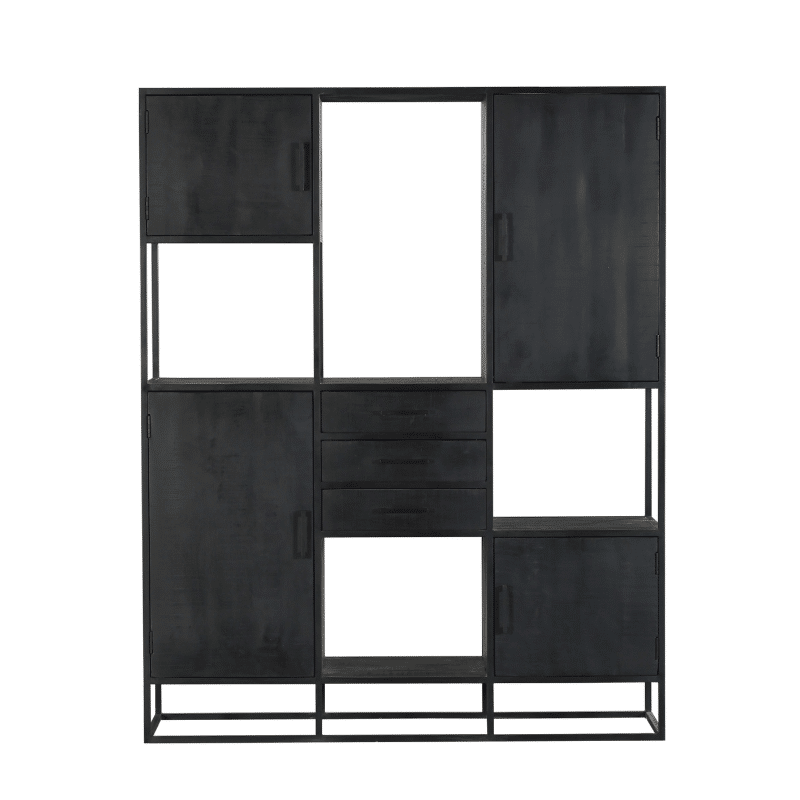 Starfurn Vakkenkast Denver Black Supreme Xxl 160 Cm
