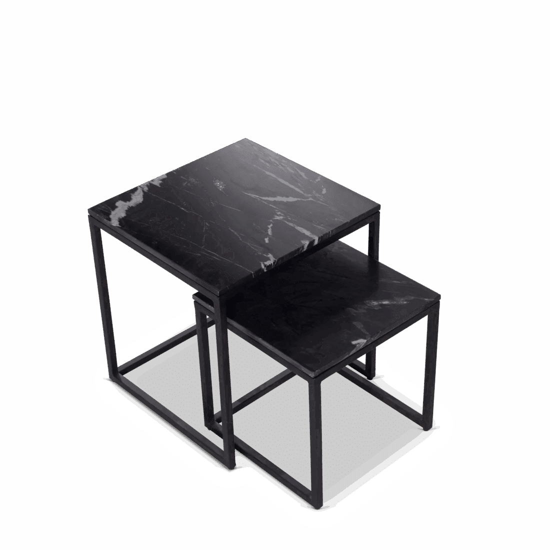 Starfurn Salontafel Daan Black Marble 50 Cm Set Van 2