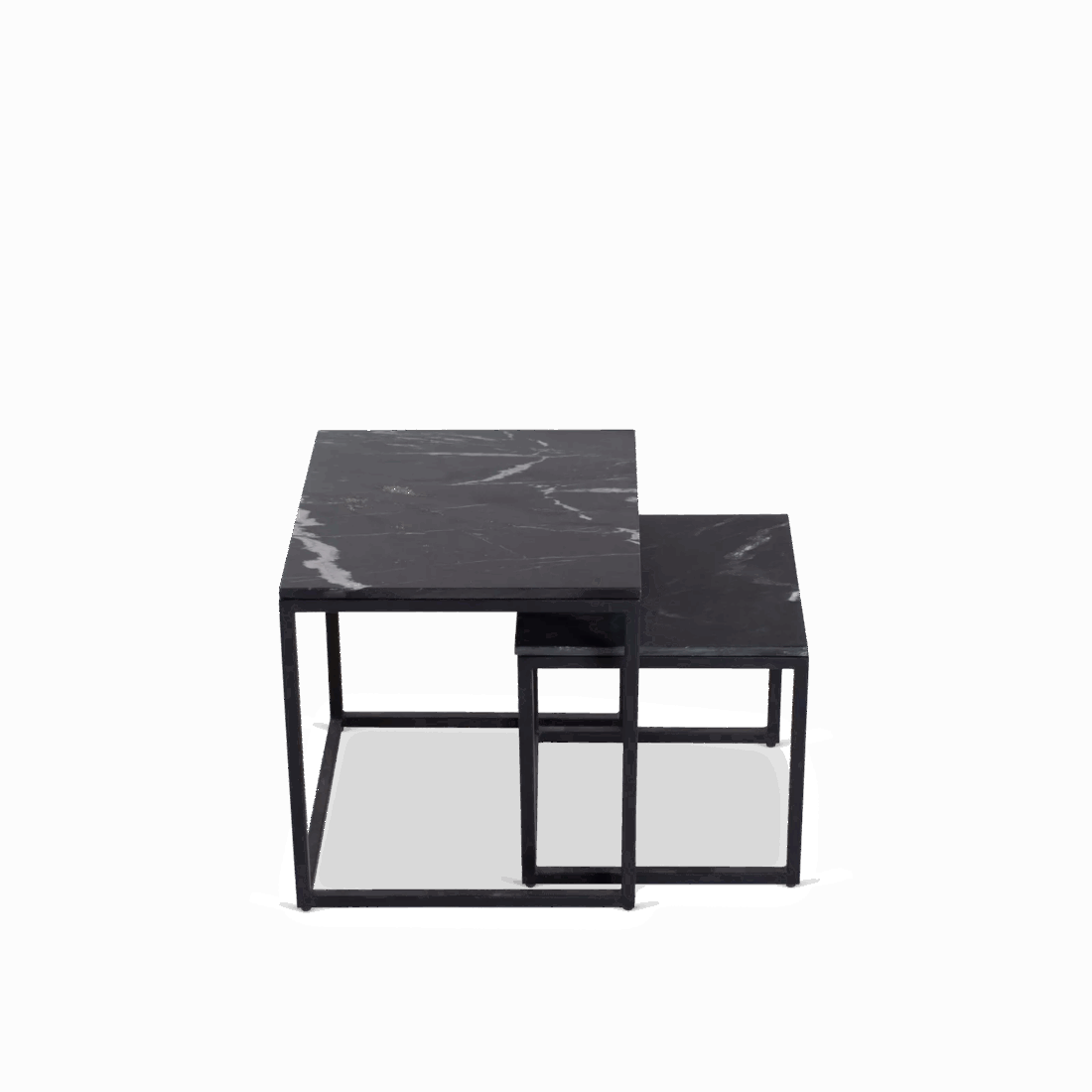 Starfurn Salontafel Daan Black Marble 50 Cm Set Van 2