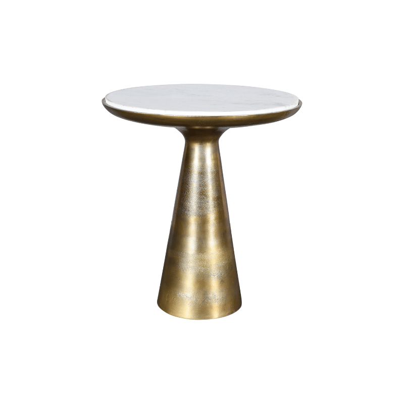 Starfurn Bijzettafel Essy White Marble 45 Cm