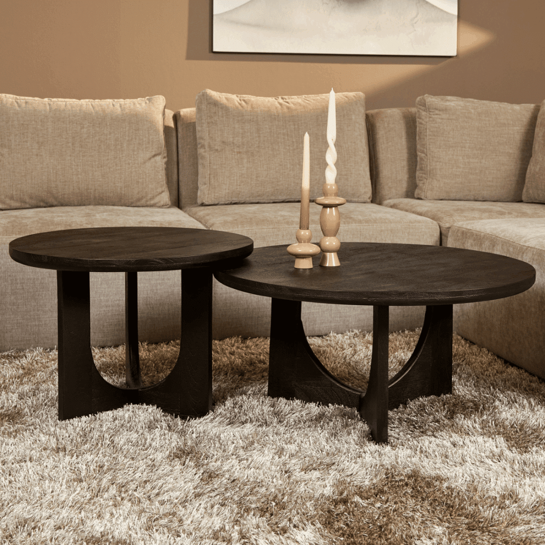 Starfurn Salontafel Guus Zwart 80 Cm