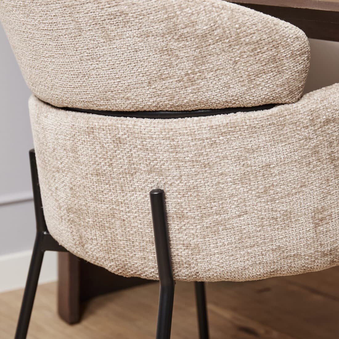 Starfurn Eetkamerstoel Otis Beige Met Armleuning