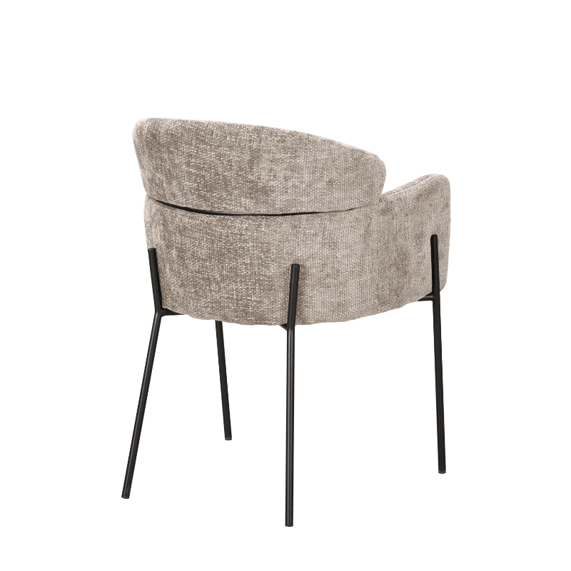 Starfurn Eetkamerstoel Otis Beige Met Armleuning