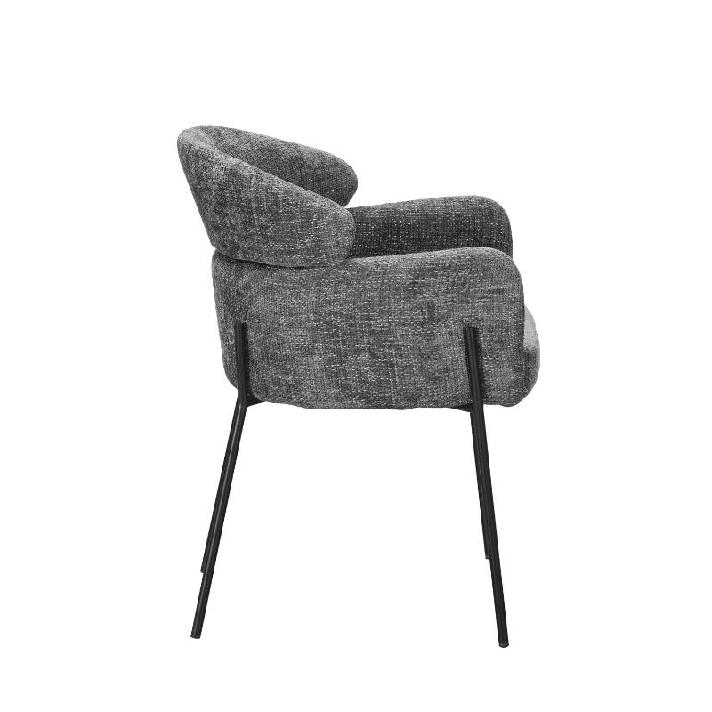 Starfurn Eetkamerstoel Otis Grey Met Armleuning