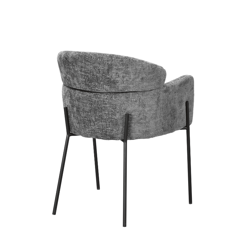 Starfurn Eetkamerstoel Otis Grey Met Armleuning