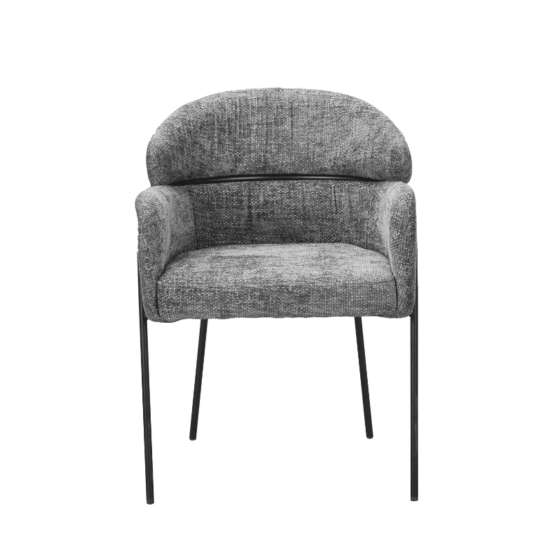 Starfurn Eetkamerstoel Otis Grey Met Armleuning