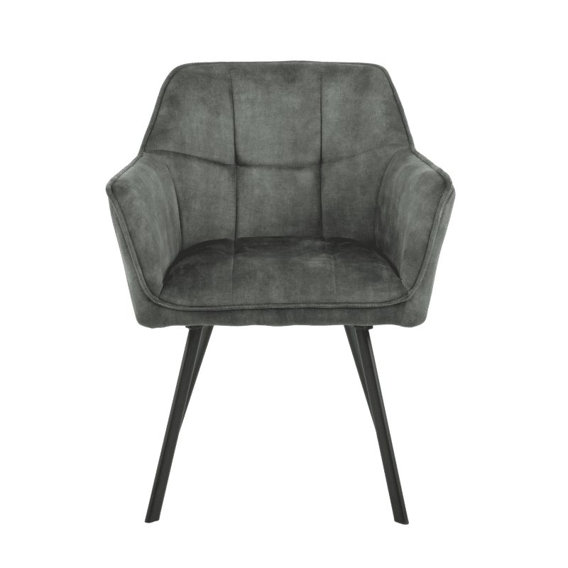 Starfurn Eetkamerstoel Emma Velvet Hunter Green Met Armleuning