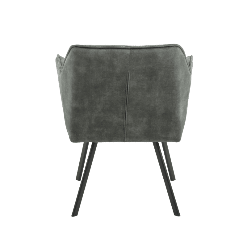 Starfurn Eetkamerstoel Emma Velvet Hunter Green Met Armleuning
