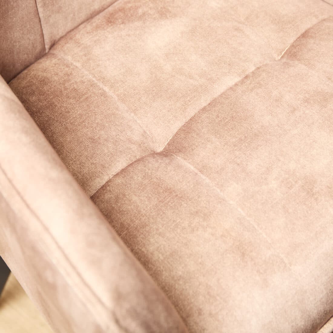 Starfurn Eetkamerstoel Emma Velvet Taupe Met Armleuning
