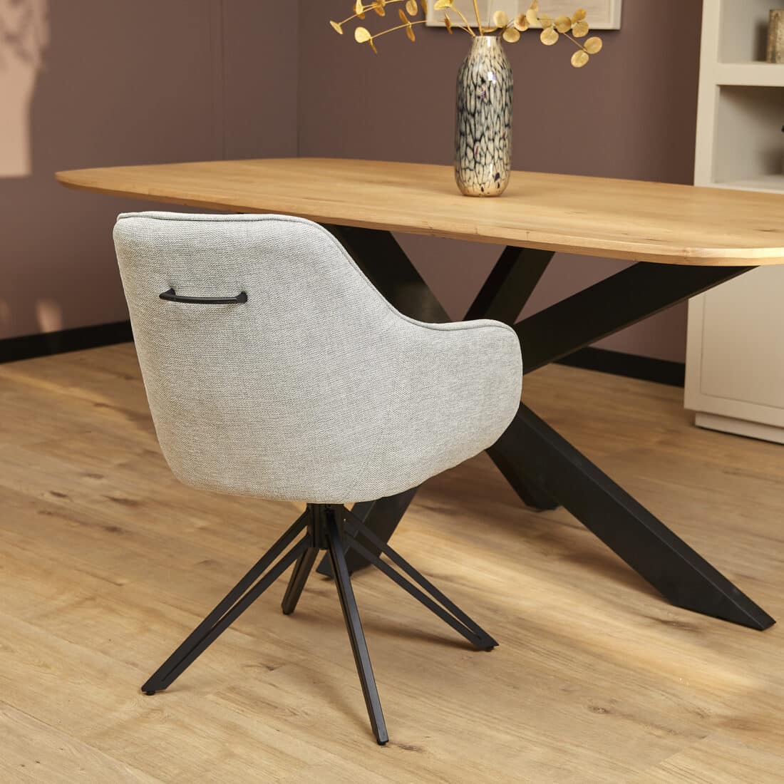Starfurn Eetkamerstoel Jens Light Grey