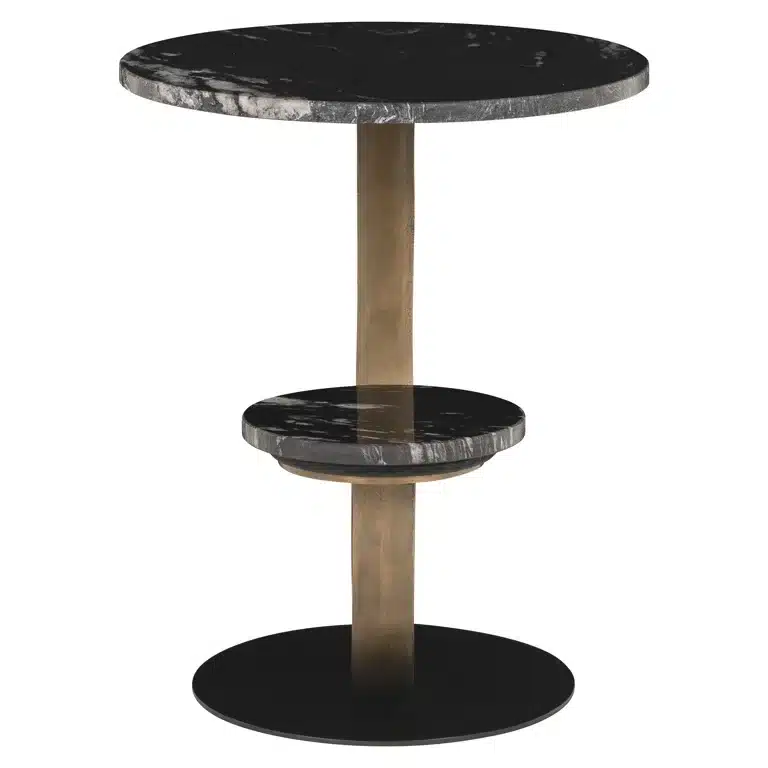 Voorkant Richmond Interiors bijzettafel Tibby 58x50x57,5 cm marmer